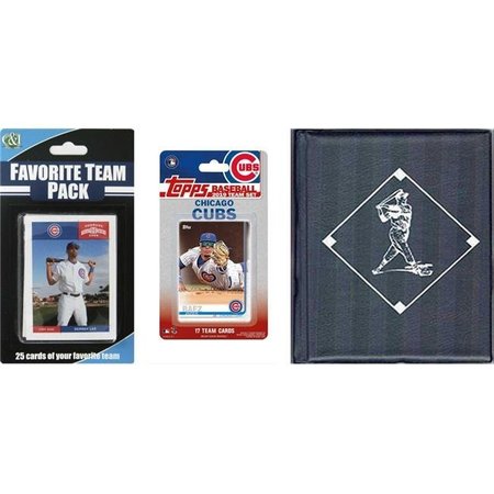 WILLIAMS & SON SAW & SUPPLY C&I Collectables 2019CUBSTSC MLB Chicago Cubs Licensed 2019 Topps Team Set & Favorite Player Trading Cards Plus Storage Album 2019CUBSTSC